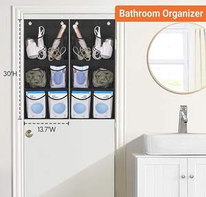 Narrow Over the Door Wall <strong>Shoe</strong> Organizer <strong>Small</strong> Hanging <strong>Shoe</strong> <strong>Rack</strong> for Closet with Clear Mesh Pocket for Bathroom Pantry Camping - Product Image 6