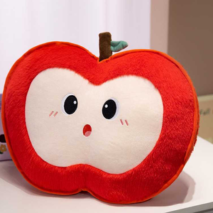 ของเล่นตุ๊กตาแอปเปิ้ลการ์ตูนน่ารักนุ่มนิ่ม ขายดีจากโรงงาน เหมาะสำหรับเด็กผู้ชาย ใช้กับตู้คีบตุ๊กตาได้ - Product Image 1