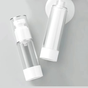 Cosmetic Airless Pump Bottle 15-120ML Lotion Cream <strong>Liquid</strong> Spray with PP Collar Cylinder Shape <strong>Travel</strong> Dispensing <strong>Container</strong> - Product Image 5