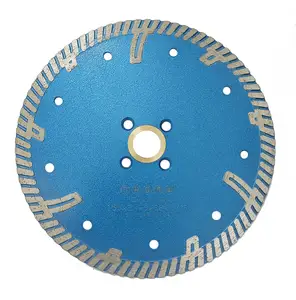 6 Inch Dry Continuous Rim Cutting Granite Diamond Saw Blade with 7/8 Inch Arbor