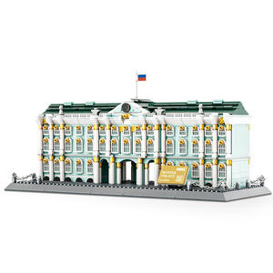 Wange Good Selling OEM Winter Palace Saint Petersburg Russia Architectural Building <b>Blocks</b> <b>Plastic</b> Construction Toy Creative - Product Image 5