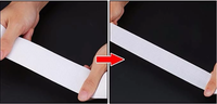 Bande élastique tissée sur mesure, 0.5cm-10cm, blanc, noir, sangle