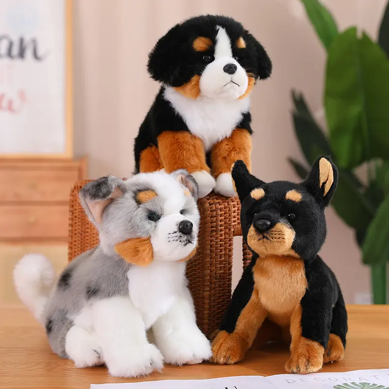 Utoys Plush Dog Đồ chơi nhồi bông kích thích con chó con chó