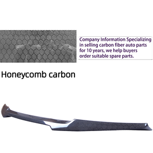 For A5 B9 B9.5 4Door Sportback 8TA M4 Style Honeycomb Carbon Fiber <b>Rear</b> <b>Spoiler</b> Trunk Wing 2009-2017 - Product Image 4