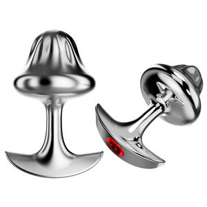 Tapones Anales de Acero Inoxidable en Forma de Hongo para Adultos - Impermeables IPX7 y Fáciles de Limpiar Juguetes para Adultos - Product Image 1