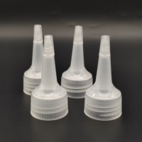 Bouchon compte-gouttes à long bec 24/410, bouchon à vis en plastique 24 mm, bouchon spiralé à long bec