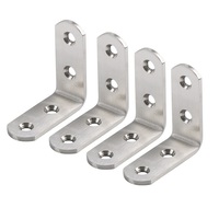 Support d'angle en acier inoxydable en forme de L pour armoire, structure triangulaire, procédé d'estampage, vente en gros