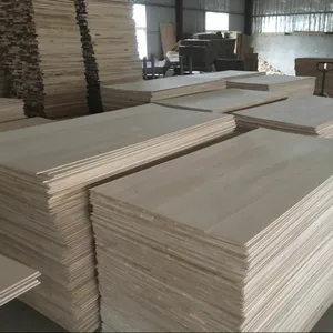 裁剪尺寸泡桐杉木白色聚酯砌块板5层砌块板