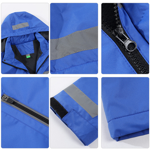 Chaqueta Impermeable con Cierre Completo para Hombre, con Logotipo Personalizado ODM, Cortavientos para Trabajo, Ropa de Abrigo para Otoño, Venta al Por Mayor - Product Image 4