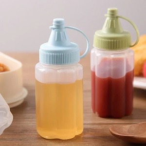 Lot de 4 mini-bouteilles à sauce, distributeurs de condiments, flacons de ketchup, contenants à sauce moutarde et vinaigrette, accessoires de cuisine pour bento - Product Image 5