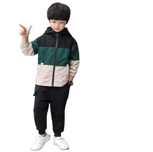 Niños traje de sudor/con capucha niños traje de niños/niños cremallera traje de pista - Product Image 3