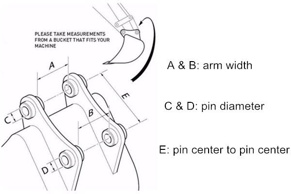 Tb80fr Mounted Excavator Quick Hitch Arm Width 155-170mm