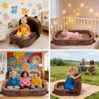 Lit de voyage pliable pour tout-petits personnalisé, canapé-lit avec coton pur pour le camping, la maison, utilisation portable