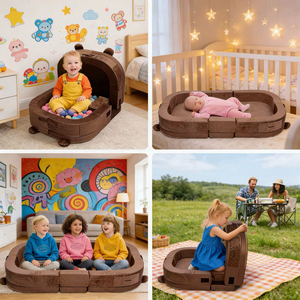 <span class=keywords><strong>Letto</strong></span> da Viaggio Pieghevole Personalizzato per Bambini, <span class=keywords><strong>Divano</strong></span> <span class=keywords><strong>Letto</strong></span> in Puro Cotone per Campeggio e Uso Domestico Portatile - Product Image 3