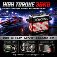 Servomoteur pour bateau RC XQ-S8335DW 35kg Étanche IP67 Sans balais Haute vitesse Engrenage en acier inoxydable 6V-8.4V