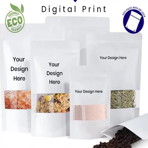 Sacs en papier kraft blanc de qualité supérieure au meilleur coût Pochette écologique sur pied pour les aliments au sucre Aliments pour animaux de compagnie Aliments pour bébés Chips de pommes de terre - Product Image 5