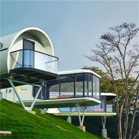Maison conteneur préfabriquée de luxe respirante de 20 pieds, modulaire et personnalisable pour hôtel, centre commercial, salle de bain, bureau à domicile et usage extérieur