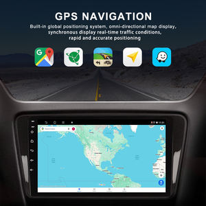 Dual 9 \ "10 \" pulgadas Android Car Radio <span class=keywords><strong>2</strong></span> Din Aux compatible con CarPlay inalámbrico Android Auto BT WiFI cámara trasera navegación <span class=keywords><strong>Youtube</strong></span> - Product Image 3