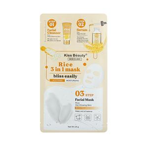 Kiss Beauty-Suero limpiador facial de arroz de alta calidad, 3 en 1 de esencia mascarilla facial, mascarillas faciales hidratantes brillantes para todo tipo de piel - Product Image 2