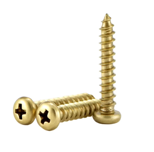 Tornillos autorroscantes de latón con cabeza redonda y hueca en cruz M2 M3 M3.5 M4 M5 M6 para carpintería - Product Image 1