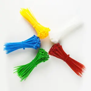 JAGASL Heat-resistant plastic beam line colorful 3*80mm self-locking nylon cable ties