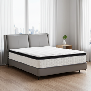 Matelas en mousse emballé écologique respirant, épaisseur 30 cm, design contemporain pour hôtel, villa, utilisation facile, e-commerce - Product Image 1