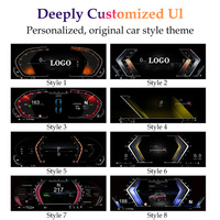 Panel Instrumen Dashboard LCD IPS 12,3 inci Baru, Plug and Play, Kokpit Virtual untuk Seri 5 E60/E61 2003-2009 X5 E70 2006-2013 CE