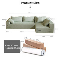 Elegantes, modisches Mikrofaser-Sofa, modular, kombinierbar, preisgünstig, modernes Design, Schlafsofa für Hotels