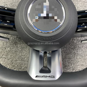 <span class=keywords><strong>Volante</strong></span> de cuero real personalizado para Mercedes Benz <span class=keywords><strong>AMG</strong></span> C63 A45 E43 E63 W204 W205 809 S63 W222 <span class=keywords><strong>CLA</strong></span> GLC G500 - Product Image 4
