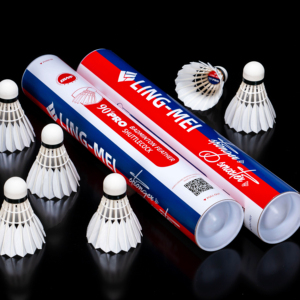 Bán buôn bwf ngỗng lông tự nhiên nút chai cầu lông đưa đón lingmei 90pro - Product Image 2