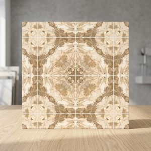 Vistaar Brand 600x600mm Matt Glossy Book Match Baldosas de porcelana Diseños personalizados para centros comerciales Villas Baldosas vibrantes y vibrantes - Product Image 1