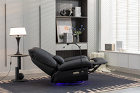 Fauteuil Intelligent et Inclinable Électrique à Bascule avec Bande LED, Fauteuil Pivotant et Glissant, Canapé de Jeu, Fournisseur pour Bureau