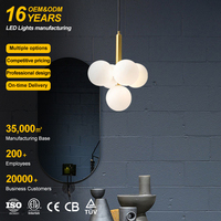 Moderne décoratif nordique maison hôtel luminaire d'intérieur de mariage boule pendentif lumière