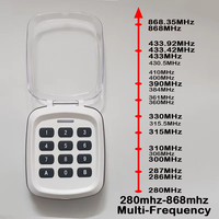 Duplicador de control remoto inalámbrico multifrecuencia de 280-868 MHz para garaje/portón, clonación de llavero de garaje.