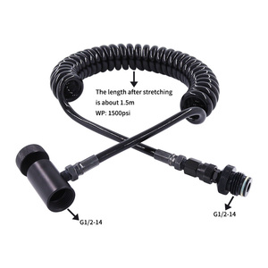 Manguera de aire de alta presión para <span class=keywords><strong>Paintball</strong></span>, bobina remota en espiral, línea gruesa, <span class=keywords><strong>CO2</strong></span>, con desconexión rápida - Product Image 5