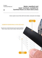 Tapis antidérapants de sécurité, autocollants adhésifs antidérapants en acrylique pour avertissement sur sols de salle de sport et escaliers, type sensible à la pression