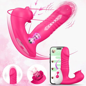 Klitoral Sucking APP vibratör uzaktan titreşimli gül yapay penis sokmak yetişkin kadınlar için seks oyuncak <span class=keywords><strong>Oral</strong></span> enayi gül seks ürün oyuncak - Product Image 3