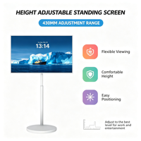 Layar Sentuh LCD 24.5 Inci OEM Langsung dari Pabrik, Smart Screen Berdiri, Dapat Diputar, Portabel, Android, Animasi Grafis