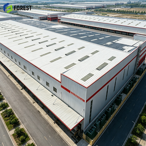 Atelier modulaire moderne en structure d'acier galvanisé à portée libre, entrepôt industriel robuste, centre de distribution - Product Image 1