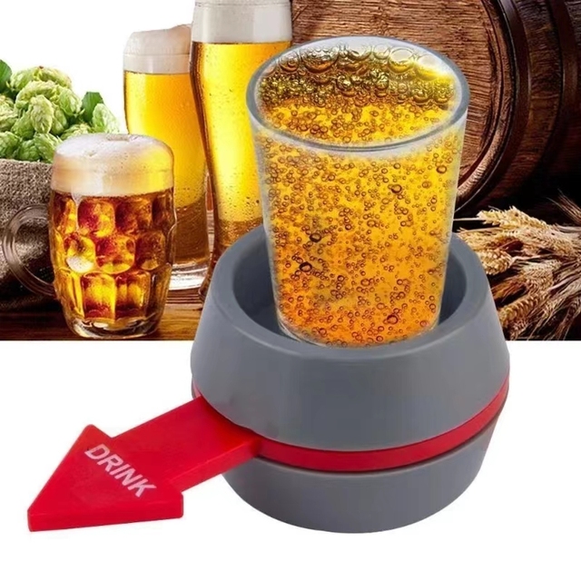 Rotatable Arrow Beer Wine Board Game Pointer Shot Spinner Party Game Glass Cup Kit Spin Drinking Game Table Gifts Entertainment