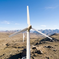 Générateur éolien horizontal GWS-20KW 20KW pour base de télécommunications, démarrage à 2,5 m/s, 3 pales en FRP, PMSG 380V, IP54, qualité industrielle, rotor de 9,5 m