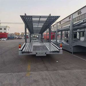 80 Ton Capacity <b>Car</b> Carrier Semi <b>Trailer</b>, 12m Length 3 Axles Low Loader, Factory Price Heavy Duty Auto Transporter - Product Image 4