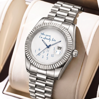 Montre à quartz pour homme, boîtier en alliage, bracelet en acier inoxydable bicolore, cadran en verre minéral, résistance à l'eau 30M, 39 mm, fermoir papillon, loisirs