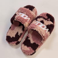 Pantoufles Sherpa personnalisées pour femmes avec logo, multicolores, chaussures d'intérieur douillettes, sandales épaisses en fausse fourrure à bout ouvert, vente en gros
