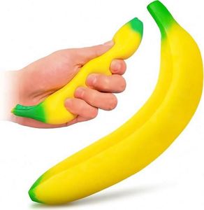 Custom Logo Print Foam Banana Shape Ball Advertising Branded Stress Reliever Toy - Product Image 1