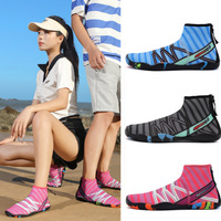 Chaussures aquatiques personnalisées pour femmes, légères et de haute qualité, en caoutchouc souple, idéales pour la natation et les activités de plein air estivales, avec fermeture éclair.