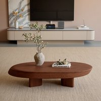 Table basse en bois massif haut de gamme pour la décoration intérieure du salon, fabricant de meubles