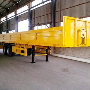 ZLIN 3 Axles 36t Drop Side Sidewall Semi-<b>Trailer</b> Truck <b>Trailers</b> with High Quality Side Wall 17000x3200x2700mm for Sale - Product Image 6