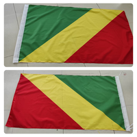 Nouveau Drapeau Personnalisé 2025 de 90x150cm (3x5 pieds) de la République du Congo (référencé comme « Congo (Brazzaville) »)