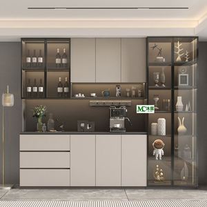 Aparador Moderno de Madera Maciza de Roble para Comedor, Cocina, Sala de Estar, Uso en Exteriores y Hoteles con Amplio Espacio de Almacenamiento - Product Image 1